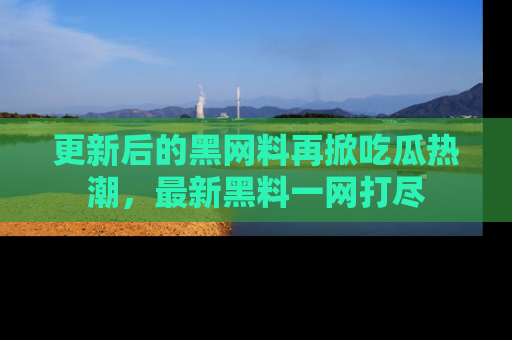 更新后的黑网料再掀吃瓜热潮，最新黑料一网打尽