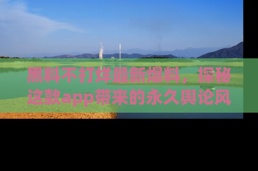 黑料不打烊最新爆料，探秘这款app带来的永久舆论风暴