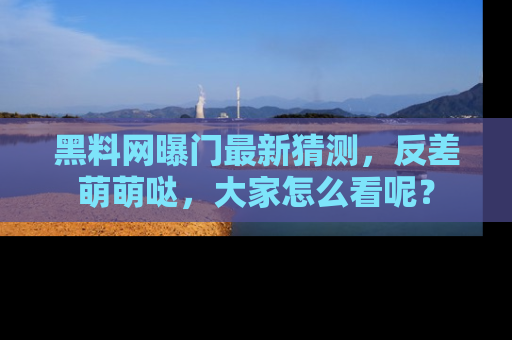 黑料网曝门最新猜测，反差萌萌哒，大家怎么看呢？