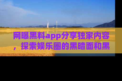 网曝黑料app分享独家内容,探索娱乐圈的黑暗面和黑料