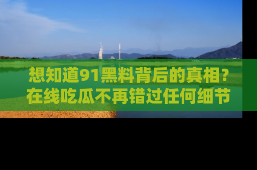 想知道91黑料背后的真相？在线吃瓜不再错过任何细节