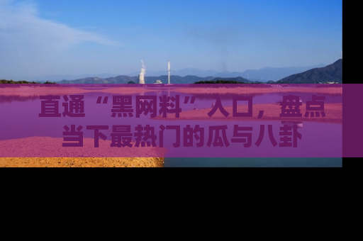 直通“黑网料”入口,盘点当下最热门的瓜与八卦